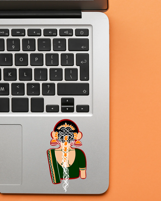 Aesthetic Indian Girl Vinyl Sticker