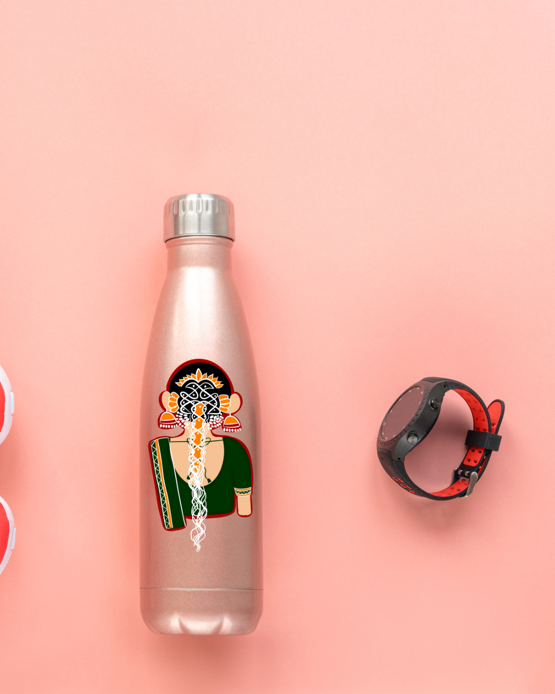 Aesthetic Indian Girl Vinyl Sticker