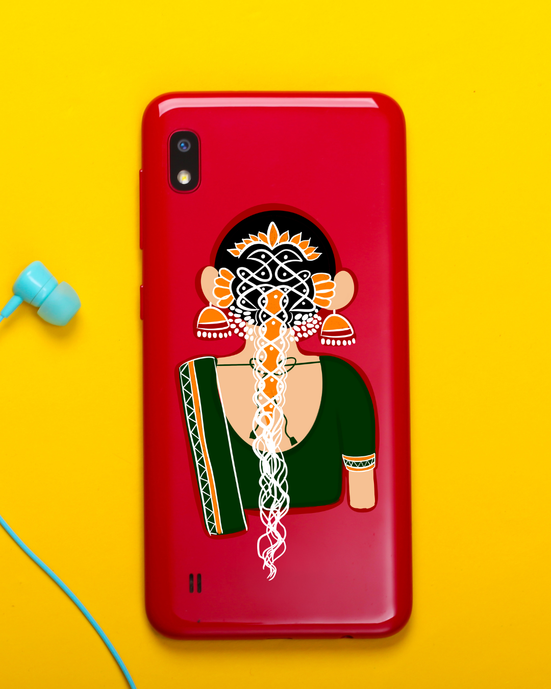 Aesthetic Indian Girl Vinyl Sticker